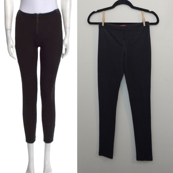 Alice + Olivia Pants - Alice + Olivia Low Rise Zip Up Stretch Pants Black Size 2